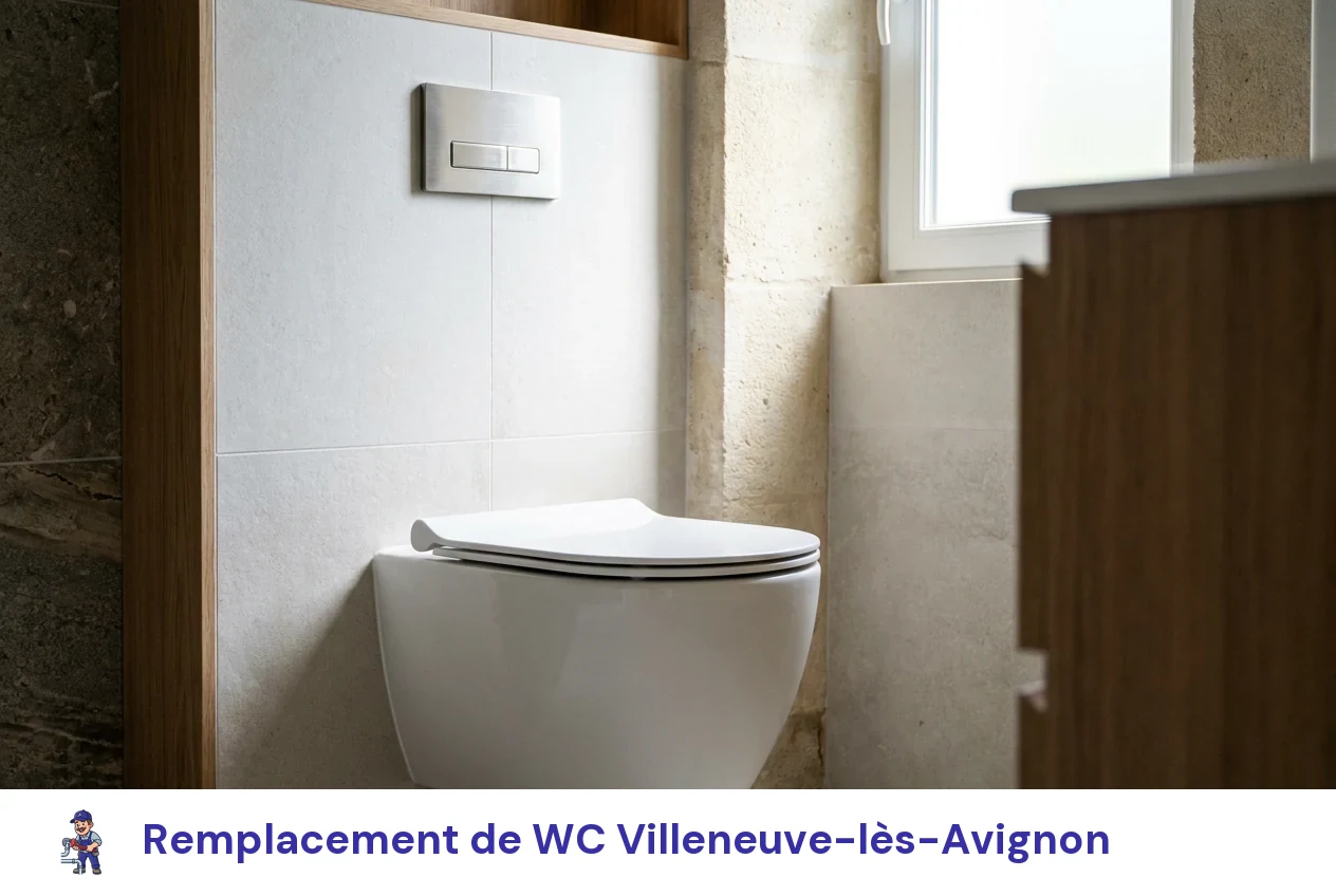 Remplacement de WC à Villeneuve-lès-Avignon