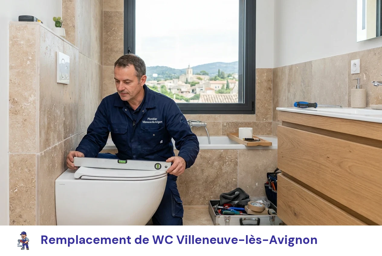 Remplacement de WC à Villeneuve-lès-Avignon